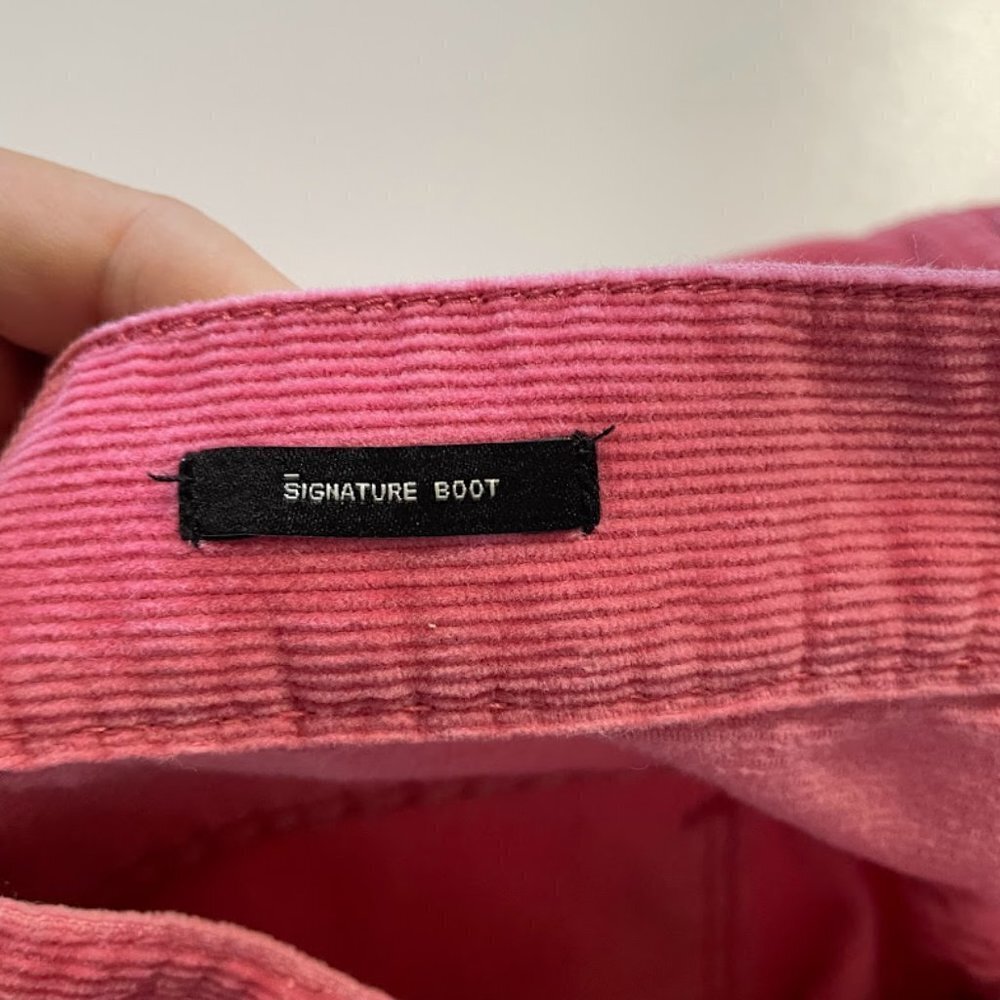Talbots Pant Trouser Corduroy Barbiecore Pink Signature Boot Holiday Winter 16P - Picture 9 of 12
